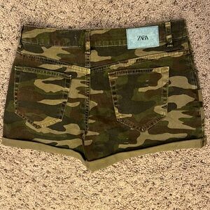 Zara Camo Shorts